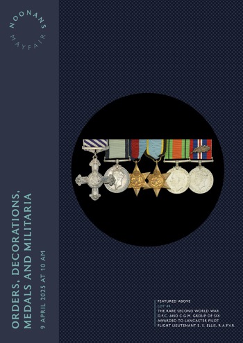 Orders, Decorations, Medals and Militaria (9 April 2025) Catalogue Cover