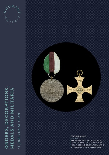 Orders, Decorations, Medals and Militaria (11 June 2025) Catalogue Cover