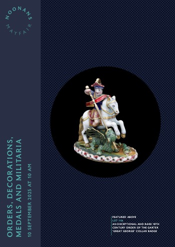 Orders, Decorations, Medals and Militaria (10 September 2025) Catalogue Cover