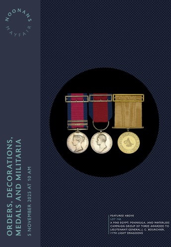 Orders, Decorations, Medals and Militaria (5 November 2025) Catalogue Cover