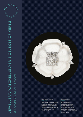 Jewellery, Watches, Silver & Objects of Vertu (25 November 2025) Catalogue Cover