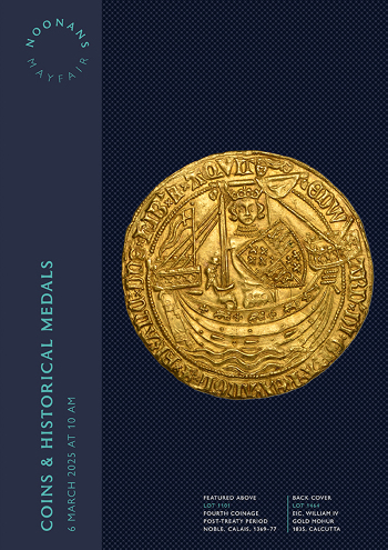 Coins and Historical Medals (6 March 2025) Catalogue Cover