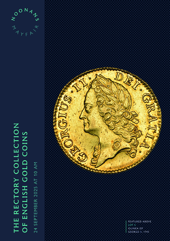 The Rectory Collection of English Gold Coins (24 September 2025) Catalogue Cover