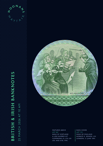 British and Irish Banknotes (25 March 2026) Catalogue Cover