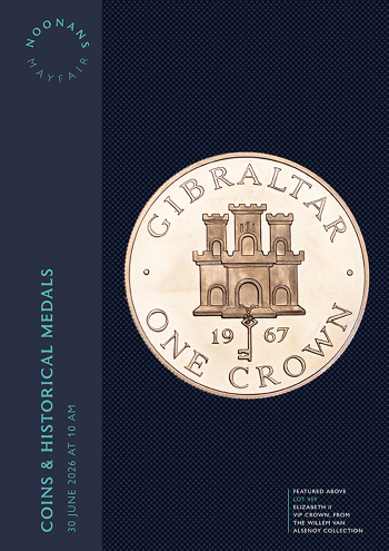Coins and Historical Medals (30 June 2026) Catalogue Cover