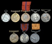 A Collection of Fire Brigade Medals